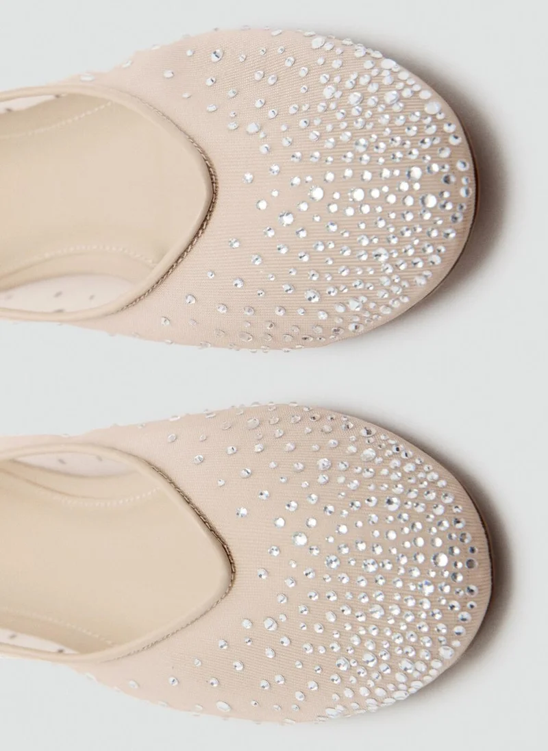 MANGO  Rhinestone ballet flats for Women | Best Price UAE